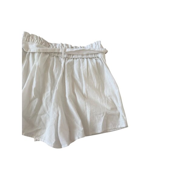 IRIS High Waist White Tie Waist Shorts Size Small - Picture 2 of 6